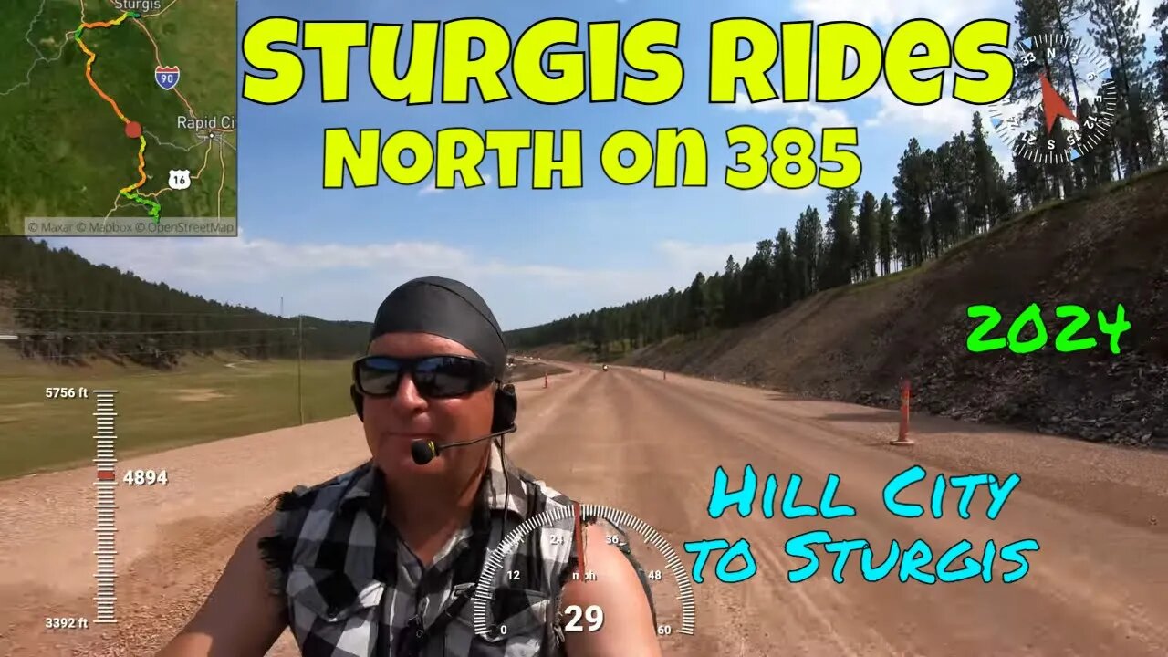 Sturgis Rides Hill City to Sturgis Highway 385 during Sturgis Motorcycle Rally