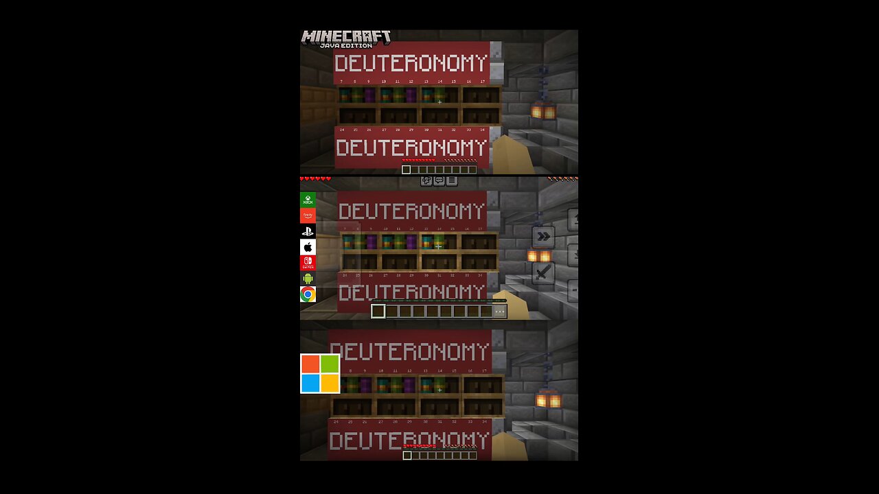 Deuteronomy 14 - the KJV Bible in Minecraft #kjv #deuteronomy #bible #Minecraft