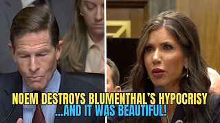 Kristi Noem Shuts Down Blumenthal’s Hypocrisy in DHS Confirmation