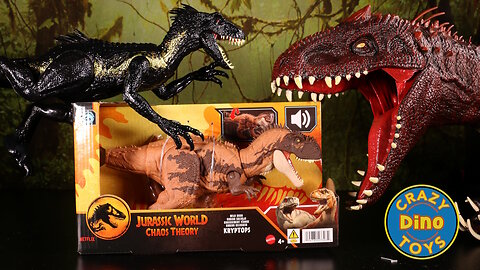 Jurassic World Chaos Theory Wild Roar Kryptops Unboxed 2025 T-Rex Dinosaur Battles @target @netflix