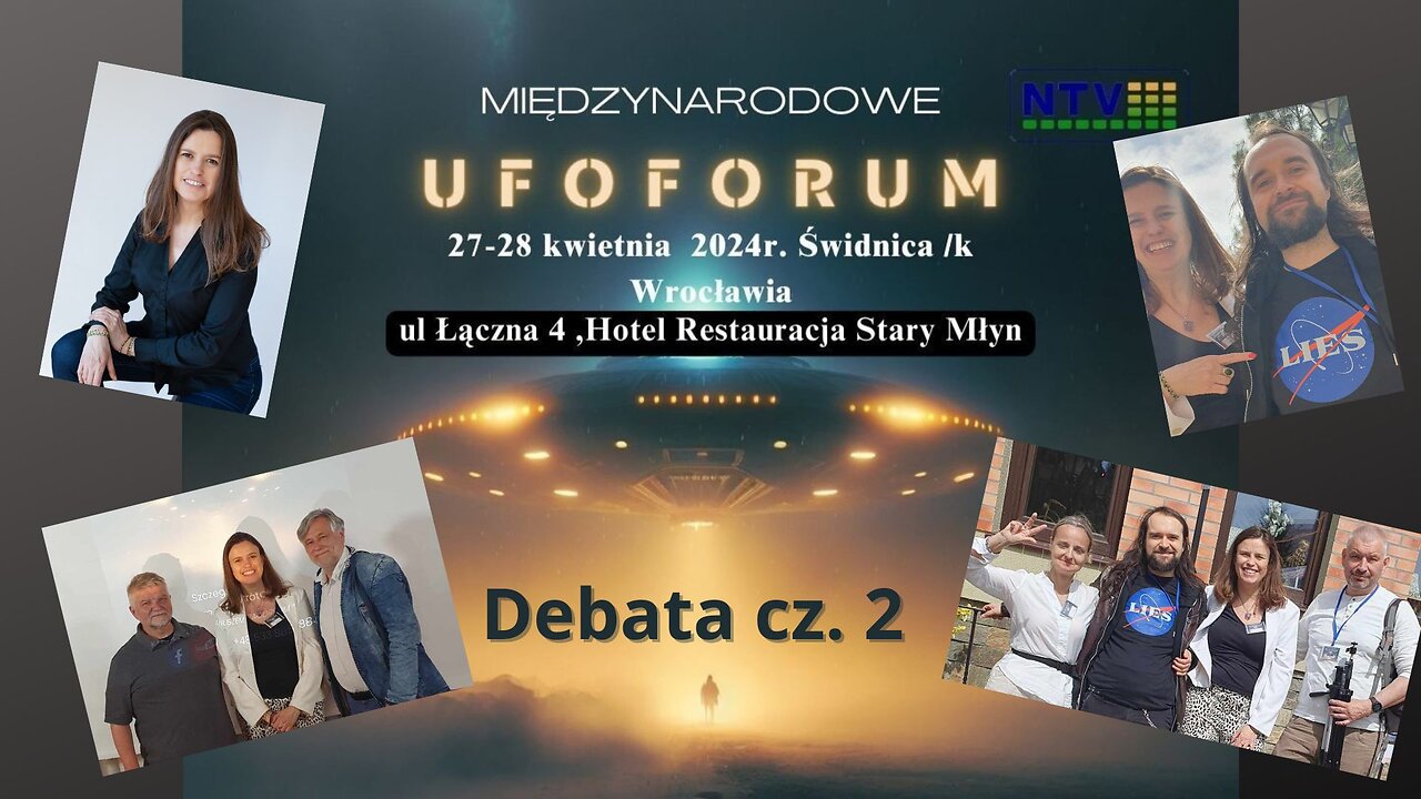 Międzynarodowe UFO Forum Chris Miekina Kalina Kondrat Dariusz Michalak Mira Łużny Janusz Zagórski 2