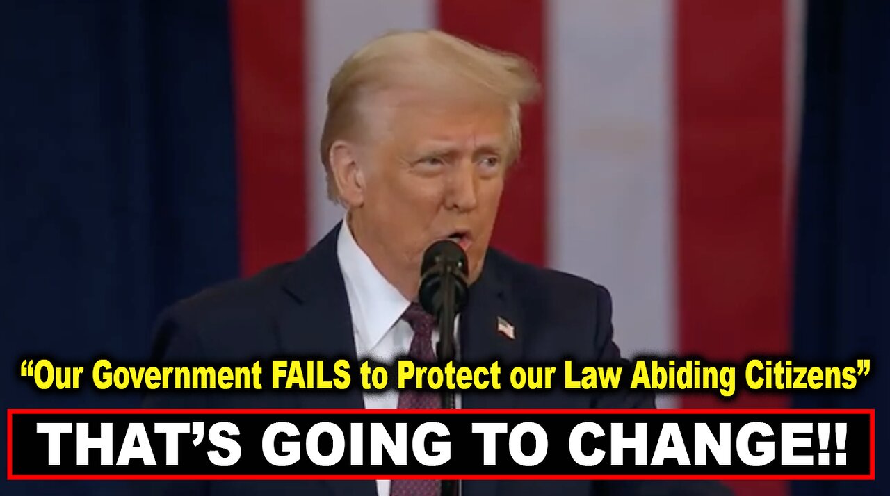 Pres. Donald Trump: “Our Government FAILS to Protect our Law Abiding Citizens”