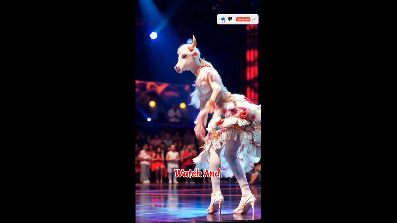 The Woman Performs a Fusion with a Cow on AGT #agt #americagottalent #magic #ai #talent