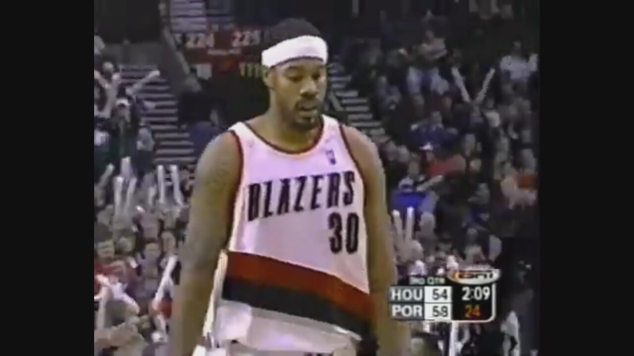 Rasheed Wallace 14 Points 3 Ast 4 Stl Vs. Rockets, 2003-04.