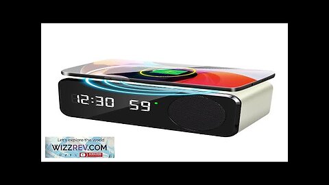 5 In 1 Wireless Charger Speaker Digital Alarm Clock bluetooth Audio Phone Review