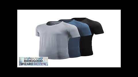 FROM XIAOMI YOUPIN Giavnvay Men's Icy Sports T-Shirt Ultra-thin Quick-Drying Smooth Review