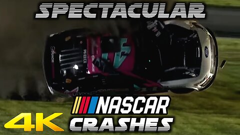 Spectacular NASCAR Crashes‼️