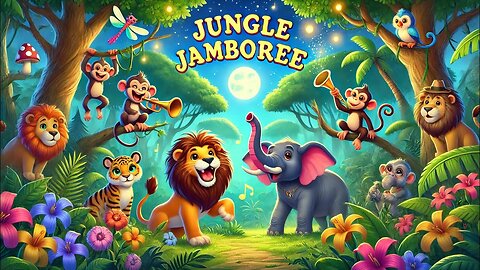 JUNGLE JAMBOREE FULL SONG IN ENGLISH FOR KIDS #songforkids