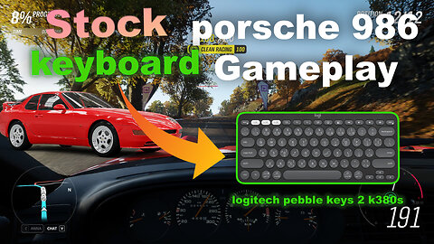 Stock Porsche 968 Keyboard Gameplay with Logitech Pebble | Forza Horizon 4