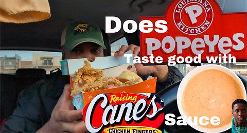 Does Canes sauce taste good with Popeyes?