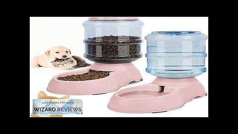 Automatic Water Dispenser Large Capacity Pet Feeder Small Dog Food Bowl Cat Review