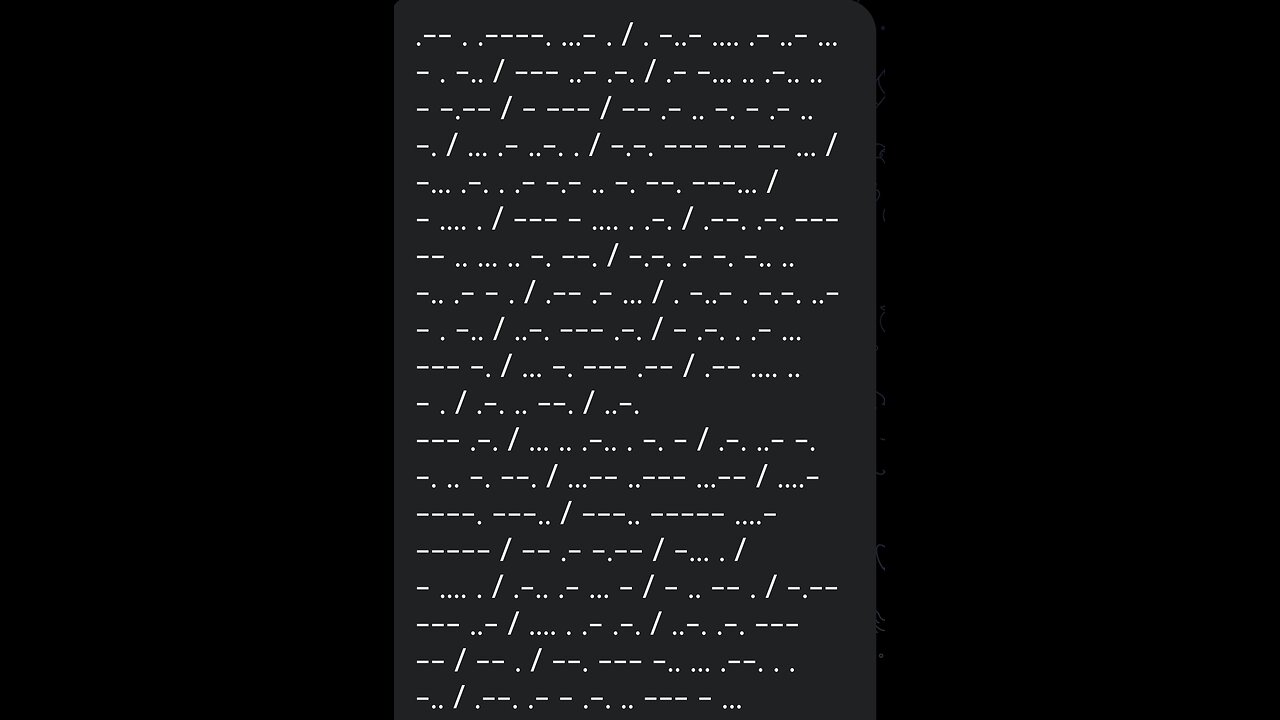 Der Morse-Code von Bolsonaro 'Geb nicht auf'