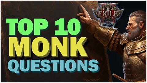 Path Of Exile 2 - Top 10 Most Asked Monk Questions and Answers about CI Cold Explosion Monk!