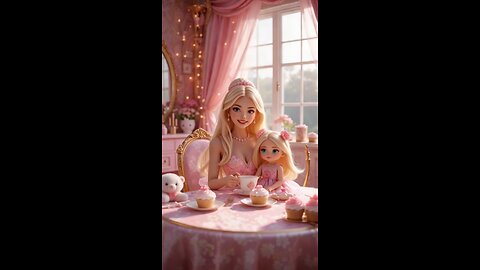 Barbie playing with her daughter 👧