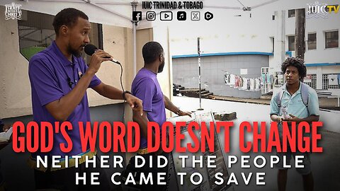 GOD'S WORD DOESN'T CHANGE NEITHER DID THE PEOPLE HE CAME TO SAVE