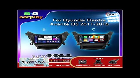 Android 13 For Hyundai Elantra Avante I35 2011-2016 Car Radio 8Core Multimedia Review