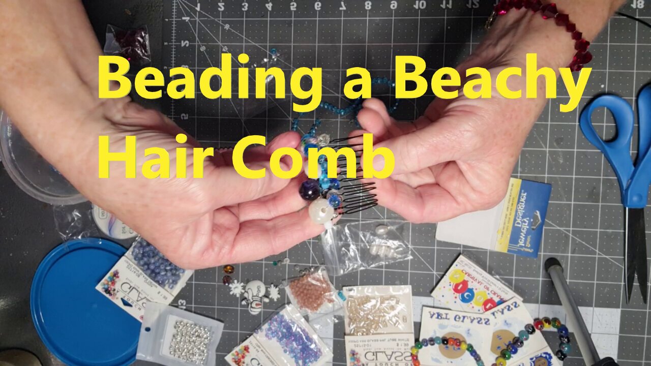 DIY Beachy Hair Comb CRAFT Tutorial with Beads!