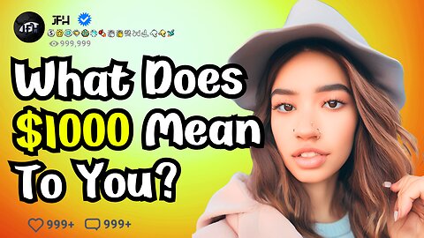 What does $1000 mean to you? #personalfinance