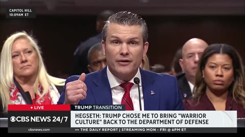 Pete Hegseth gives opening statement at confirmation hearing