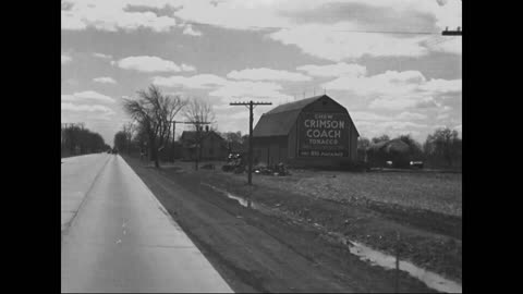 Library Stock Shot #681 (Original 1900s Black & White Film)