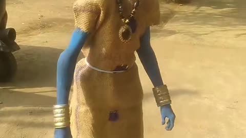 Indian Smurf Dancing with no Care in the World