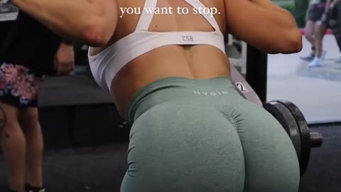 The real workout starts when you want to stop