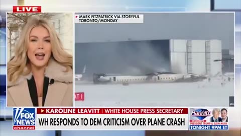 Karoline hits back at the Democrat lunatics over the Toronto staged Delta crash