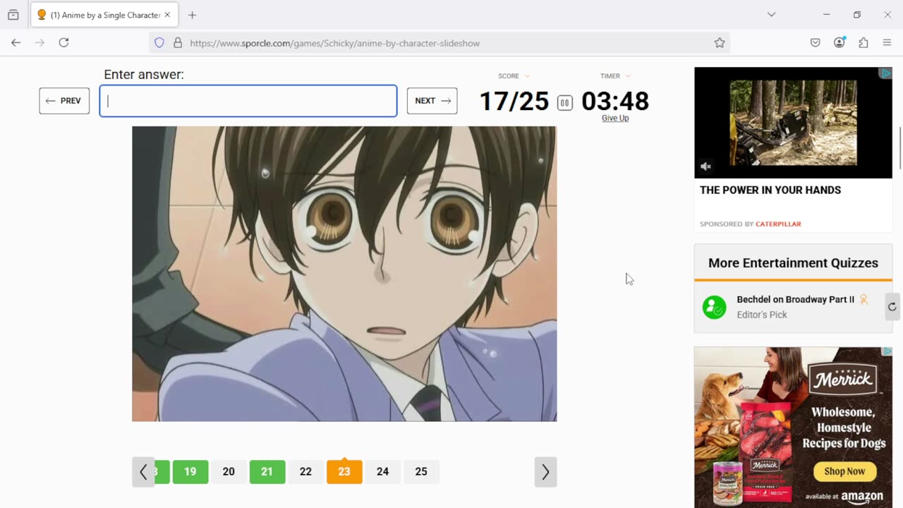 My First Anime Quiz!