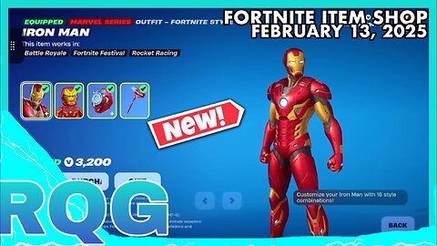 “NEW” IRON MAN+SO MUCH MORE! THIS SHOP INSANE!!! FORTNITE ITEM SHOP (February 13, 2025)