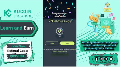 Kucoin Learn and Earn | MTOS Quiz Answers | MomoAI Quiz Answer | MomoAI (MTOS) Quiz Solution