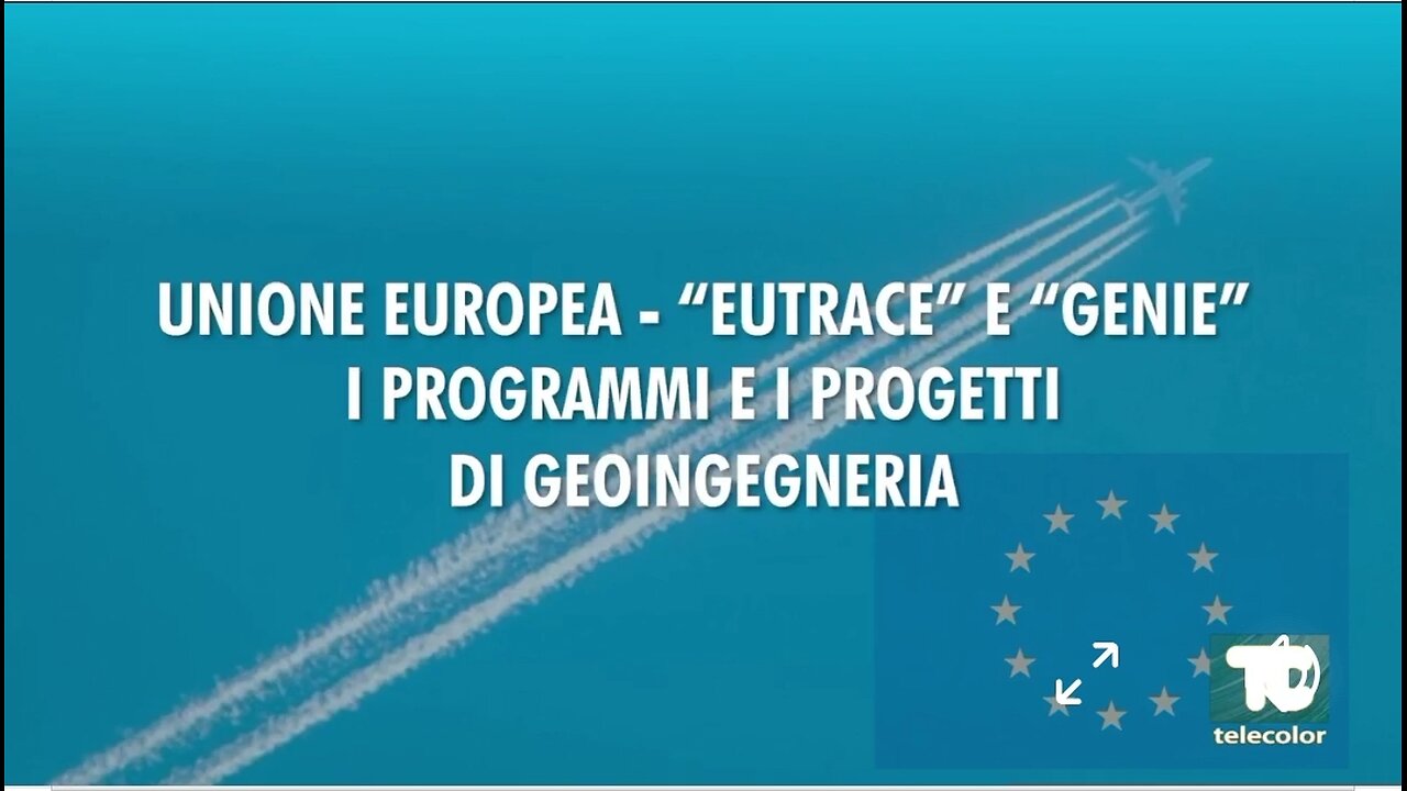 TELECOLOR - GEOINGEGNERIA SOLARE: <<I PROGETTI DELL'UNIONE EUROPEA "GENIE" E "EUTRACE" PER OSCURARE IL SOLE>> 11/11/2024 [intervista al M.llo Roberto Nuzzo in presenza)