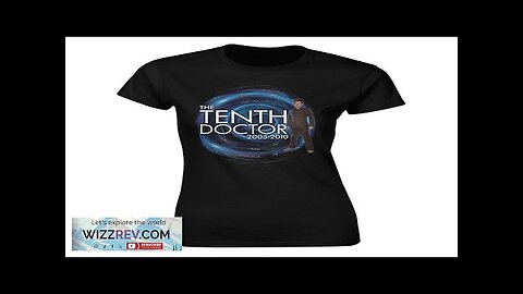 Doctor Who: The 60th Anniversary Diamond Collection: Women's Fit T-Shirt: The Tenth Review