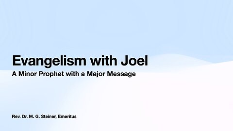 Evangelism with Joel