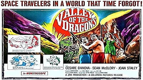 VALLEY OF THE DRAGONS 1961 Prehistoric Comet brushes Earth & Captures People FULL MOVIE HD & W/S