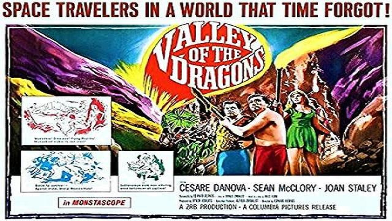 VALLEY OF THE DRAGONS 1961 Prehistoric Comet brushes Earth & Captures People FULL MOVIE HD & W/S