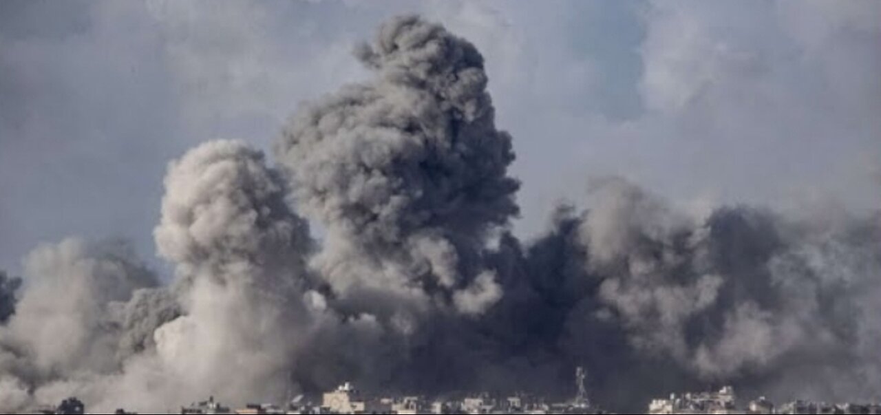 Smoke seen rising over Gaza near border with Israel