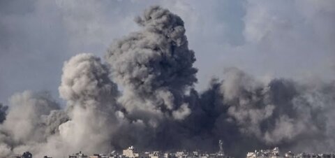 Smoke seen rising over Gaza near border with Israel