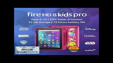 Amazon Fire HD 8 Kids Pro tablet- 2022 ages 6-12 8" Review