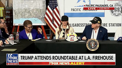 Trump Destroys LA Mayor Karen Bass On Live TV - Let Wildfire Victims Clear Their Properties Already