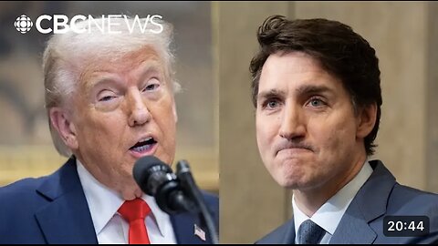 Trump responds after Trudeau announces retaliatory tariffs.