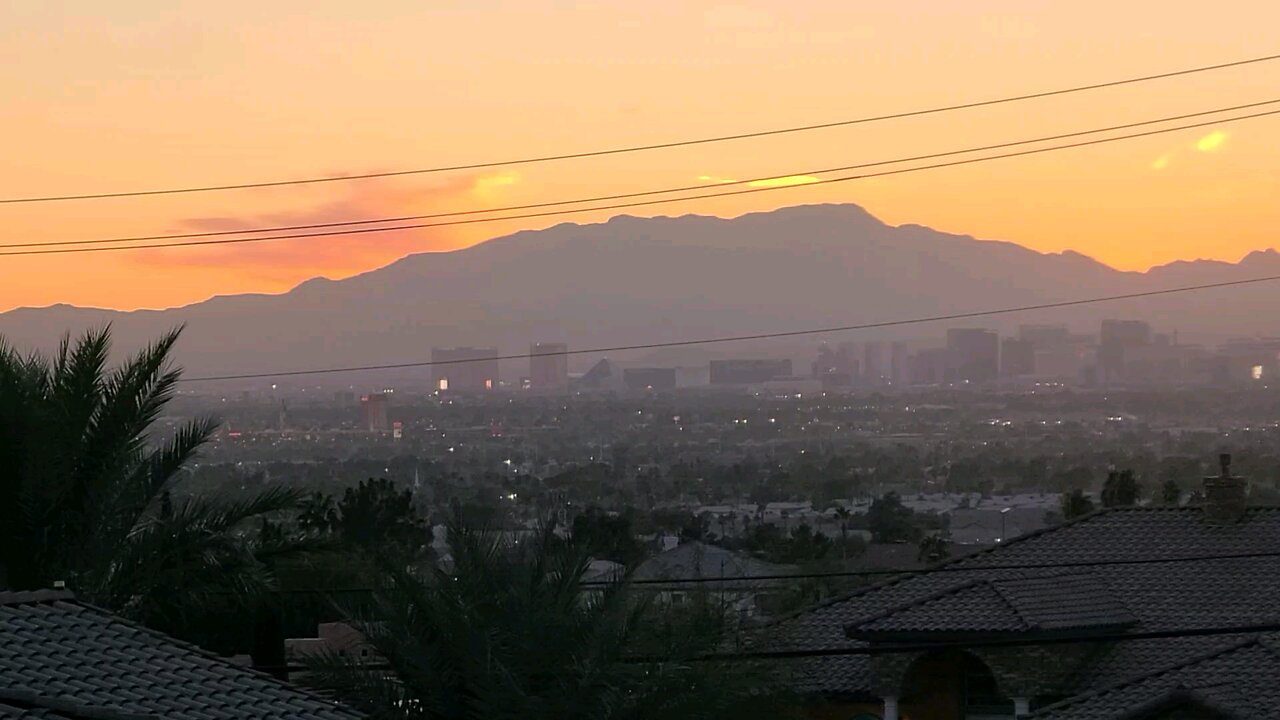 Did you see tonight's Las Vegas sunset? Check this out! 01.16.2025 #follow #lasvegas #weather