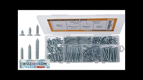 209PCS High Hardness Wood Screws Assortment Kit 1022A Carbon Steel Phillips Drive Review