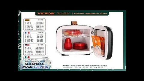 VEVOR 4L Mini Desk Fridge Car Refrigeration Keep Cooler Portable Cosmetics Warm Review