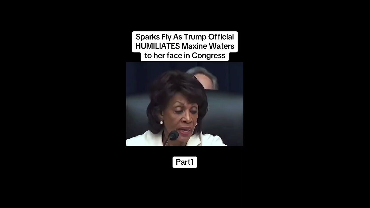 Maxine Waters is not a good person sometimes