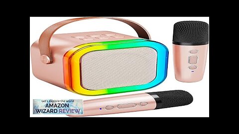 Karaoke Machine for Kids Adults Portable Bluetooth Mini karaoke Microphone Singing Speaker Review