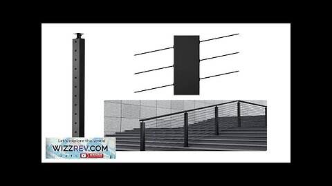 VEVOR Cable Railing Post 42" x 1" x 2" Steel 30° Angled Review