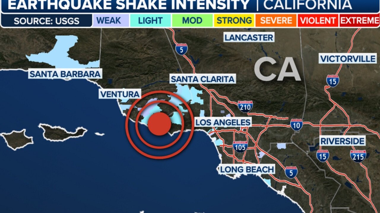 Severe Weather Outbreak Looms For Central US Late Week - 4.1 Quake Felt Across Southern California