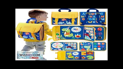 Toddler Busy Board Montessori Toys Learning Educational Activities Travel Toy Dinosaur Dress Review