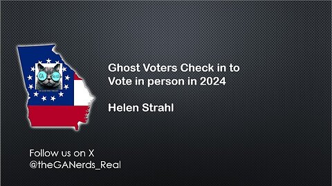 Ghost voters checking in to vote!