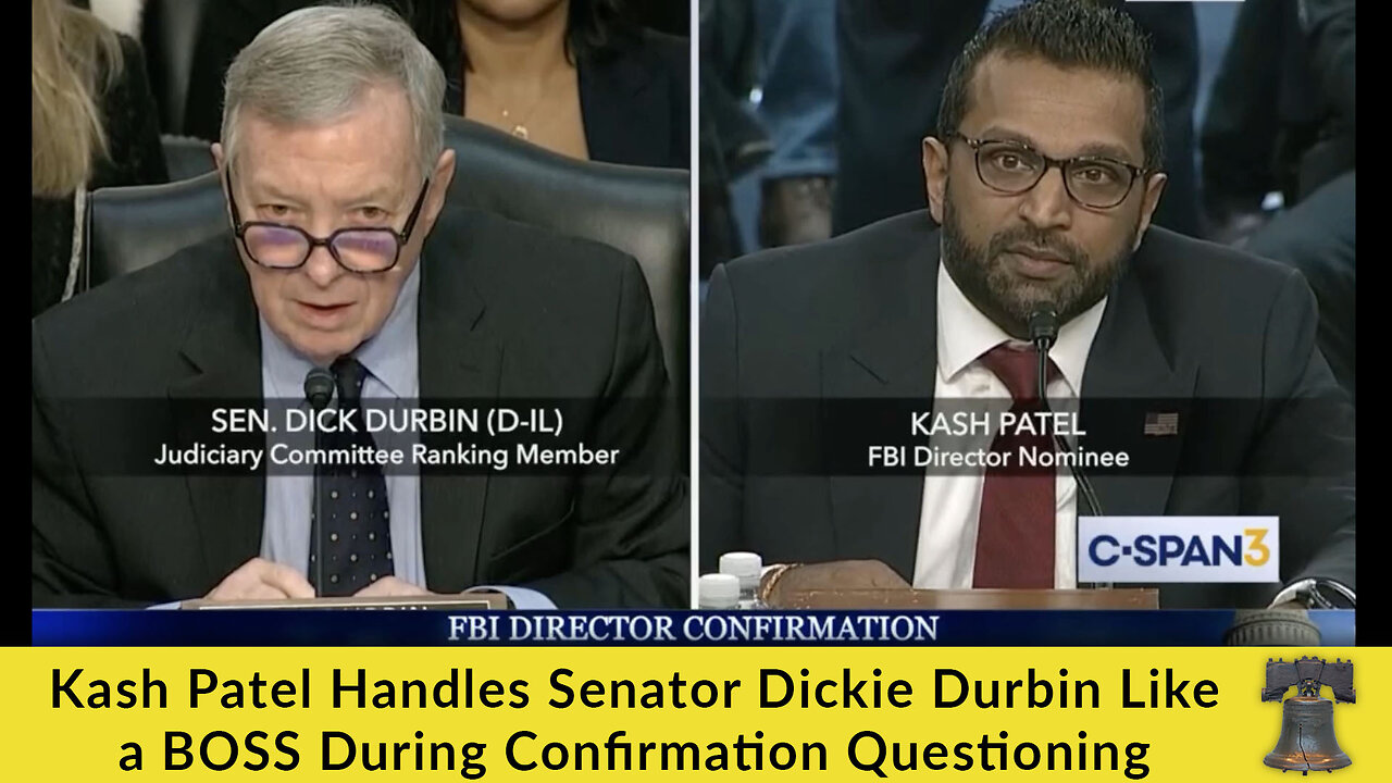Kash Patel Handles Senator Dickie Durbin Like a BOSS During Confirmation Questioning